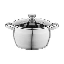 Faitout Inox 48 l I Diamètre de 22 cm I Marmite Inox OLIVER I Casserole Acier...