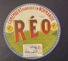 Ancienne  étiquette Fromage France BN200454 Camembert Normandie Rio