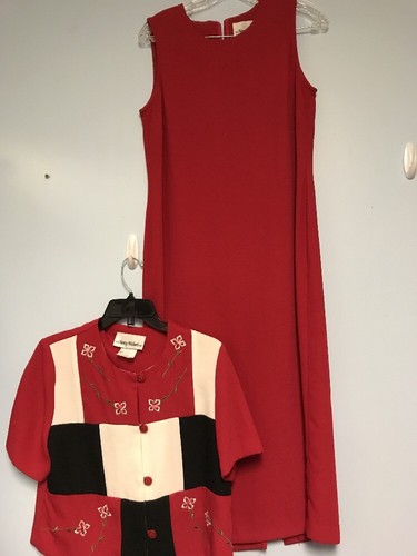 Nancy michaels red dress - michaels,