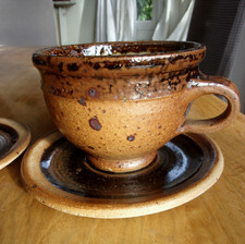 2 Grandes tasses en grès de