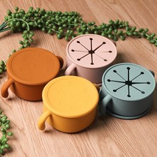 Silicone Baby Bowl Safe Anti Skid Strong Suction Base Handle Design Infant Bowl