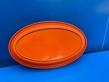 Le Creuset Plat A Poisson En Fonte Ovale N°36 ø 38,5 CM Orange Cocotte Four !!!!