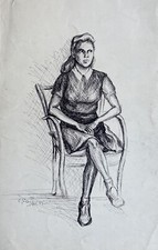 Dame Assise Personne Femme