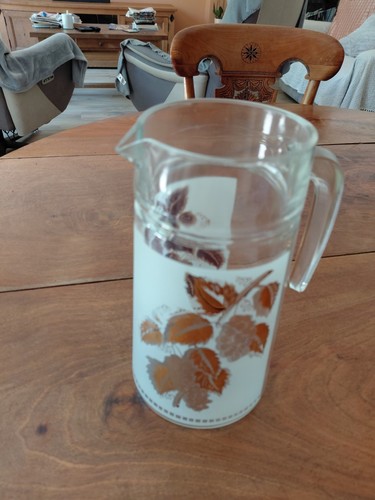 Pichet eau verre décor - eau, en