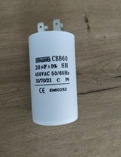 20µF - Condensateur permanent démarrage moteur 20MF 20UF 450V à cosses
