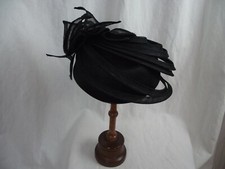 Chapeau neuf en sisal noir à