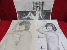 3 Vieux Tableaux - Dessins -