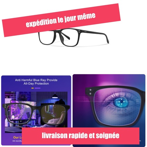 Lunettes anti lumière bleue - lunettes,