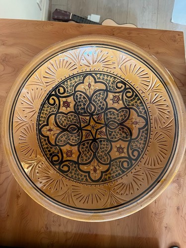 Grand plat décoratif - de, cm