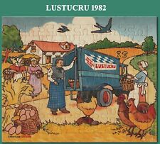 Lustucru 1982, puzzle la vie à la champagne, 21 x 17 cm de 80 pièces état neuf