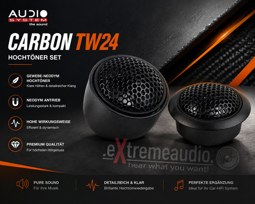 Système audio carbon tw24 - système,