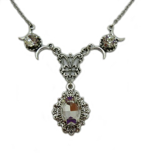 Triple moon goddess - goddess, crescent