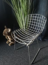 Chaise Wire Harry Bertoia Enfant Kid Design Metal Chromé Edition Vintage