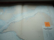 CARTE MARINE MAP MARITIME 23 6559 Solent Manche Needles  dimensions 74 *106 cm 