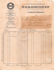938  FACTURE BERGOUGNAN A