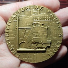 Médaille SNCF 1952, poids 113g