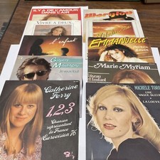 Lot 10 Disques Vinyle 44 T