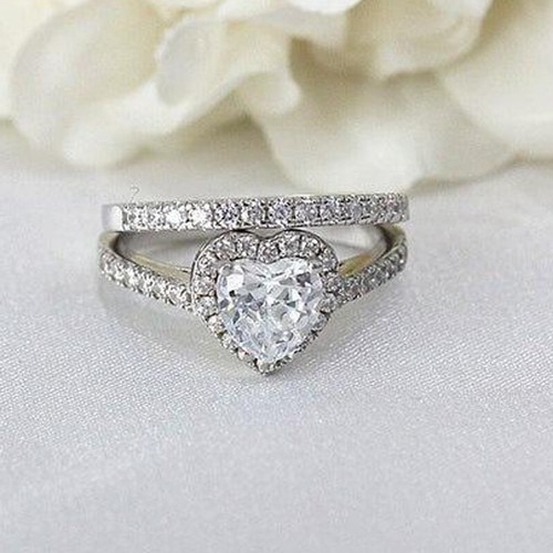 50ct coeur moissanite - 2.50ct,