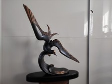 Mouette sur une vague signé I.Rochard