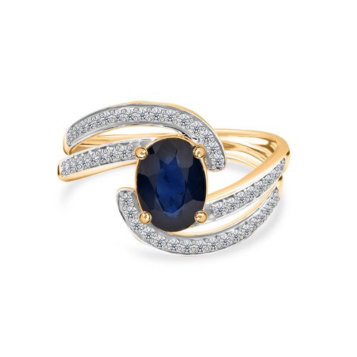 Bijou bague saphir bleu