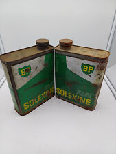 LOT DE 2 BIDONS ANCIENS HUILE SOLEXINE