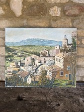 Peinture sur Toile Paysage de Provence - Signé « Sauzade »