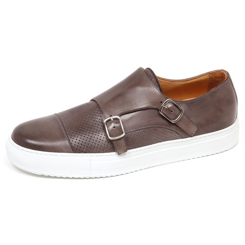 E8772 sneaker uomo brown/grey