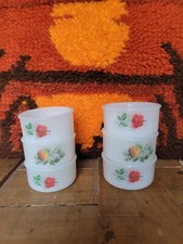 6 RAMEQUINS FLEURS ROSES ROUGE