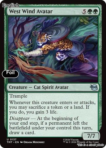 West wind avatar foil - nm, [tmt