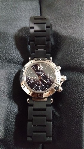 Chronographe cartier pasha - cartier,