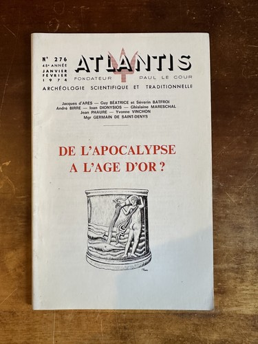 Revue atlantis 276 1974 - atlantis,