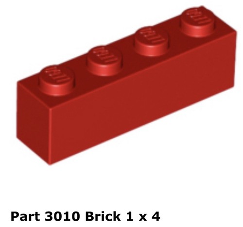 Lego 3010 red brick x - lego,