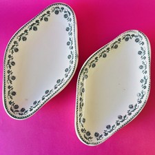 2 Raviers anciens Moulin Des Loups & Hamage Georgette faïence Terre de Fer
