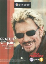 PUBLICITE OPTIC 2000 JOHNNY