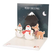 Lot De 5 Cartes De Voeux 3D De