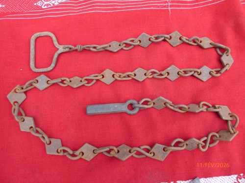 Chaine tonneau outil ancien - tonneau,