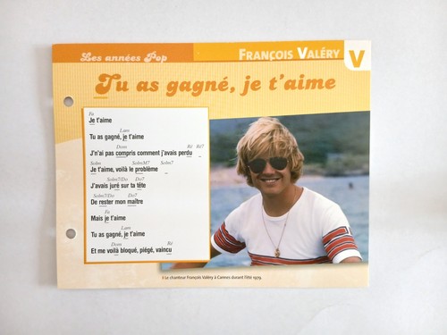 Carte fiche francois valery - francois,