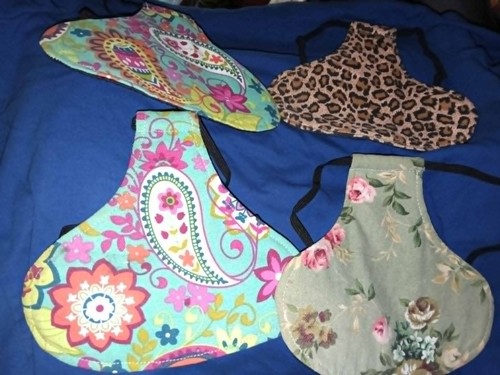 Lot chicken hen saddles - lot,