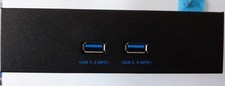 Panneau avant 5,25 pouces avec 2 ports USB 3.0 Uspeed Métal noir