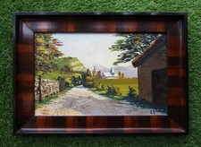 Ancien tableau de montagne signé Paul Gobert Saint Bernard du Touvet Grenoble.