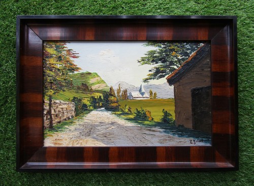 Ancien tableau montagne - ancien,