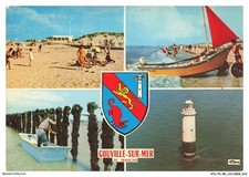 ATLP3-0171-50 - GOUVILLE-SUR-MER - La plage - Recolte des moules - Le phare