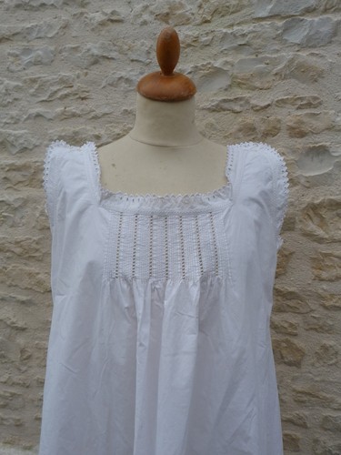 Chemise nuit ancienne en - chemise,