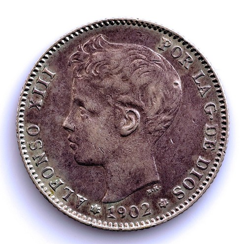 Espagne alfonso xiii peseta - 1,