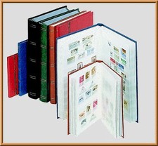 CLASSEUR TIMBRES 64 PAGES VERT PAGES BLANCHES