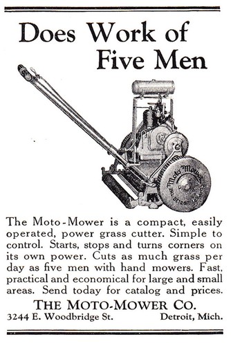 1925 moto mower does work - moto,