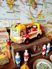 Jouet ancien bus scolaire - jouet,