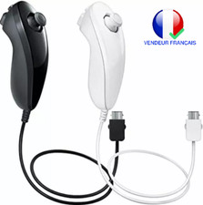 Nintendo Manette Nunchuk Wii Télécommande Joystick Noir ou Blanc Neuf 