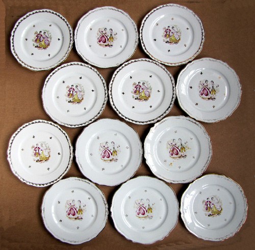 Assiettes porcelaine de - assiettes, en