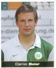 480 DANIEL BAIER # DEUTCHLAND VfL.WOLFSBURG STICKER PANINI FUSSBALL 2008